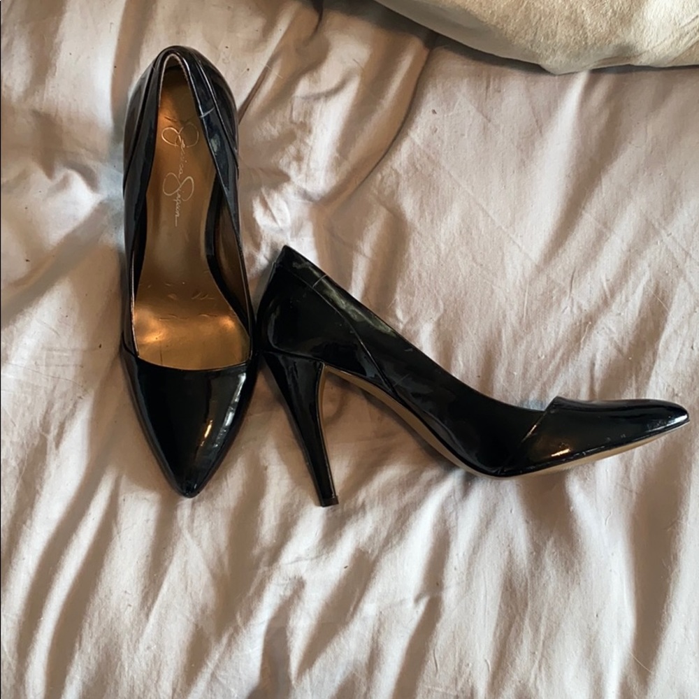 Jessica Simpson patent leather pumps